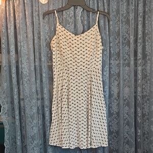Old Navy White and Black Patterned Mini Dress